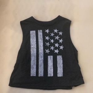 American Flag Crop Top/ Muscle Tee